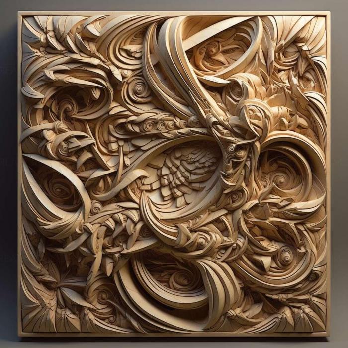 نموذج ثلاثي الأبعاد لآلة CNC 3D Art 